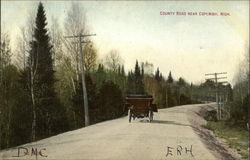 County Road Near Copemish Postcard