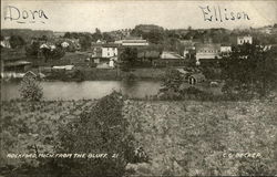 Rockford From the Bluff Michigan Postcard Postcard Postcard