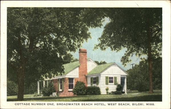 Cottage Number One, Broadwater Beach Hotel, West Beach Biloxi Mississippi
