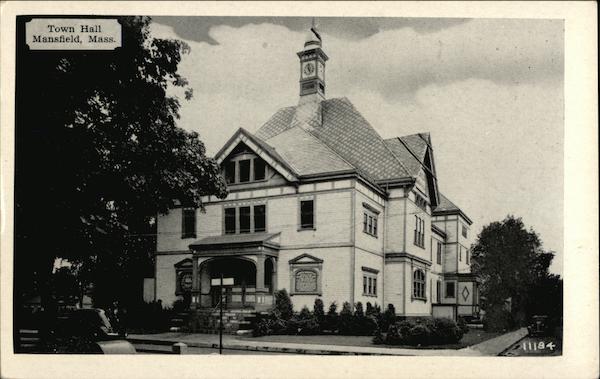 Street View of Town Hall Mansfield Massachusetts