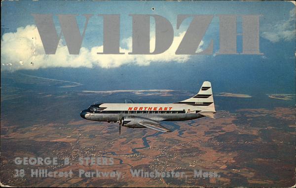 W1DZH - Northeast Airlines QSL & Ham Radio