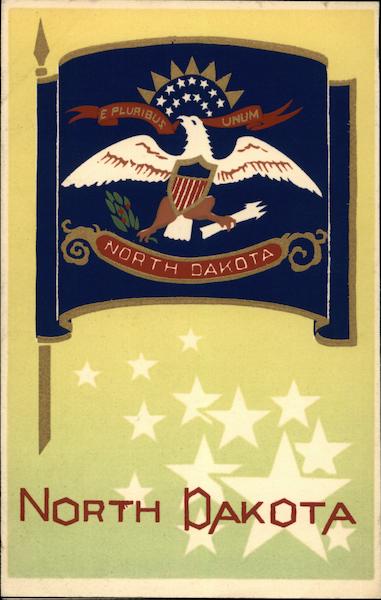 North Dakota State Flag Serigraph Flags