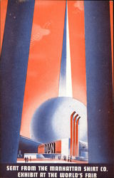 Manhattan Shirt Co. Exhibit 1939 NY World's Fair Postcard Postcard Postcard