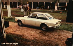 124 Sport Coupe, Fiat Postcard