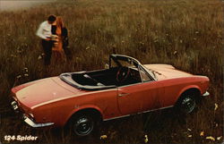 Fiat 124 Spider Postcard