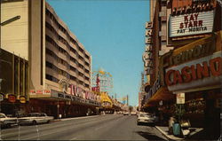 Casino Center, Fremont Street, Downtown Postcard