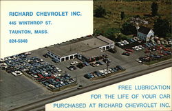 Richard Chevrolet Inc. Taunton, MA Postcard Postcard Postcard
