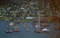 Aerial View of DN Kelley & Son Inc. Shipyard established in 1864 Postcard