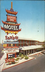 The Friendship Lotus Inn Motor Hotel Postcard