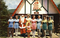 Santa and His Elves, Santa's Village Jefferson, NH Postcard Postcard Postcard