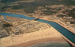 Aerial View of Beach and Beachway - Ideal for Bathing and Fishing Postcard