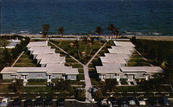 Aerial View of Surfside Apartments Postcard