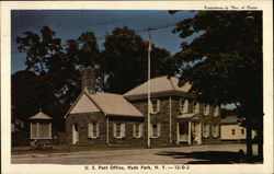 U. S. Post Office Hyde Park, NY Postcard Postcard Postcard