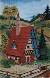 Santa's House, Whiteface Mountain Postcard