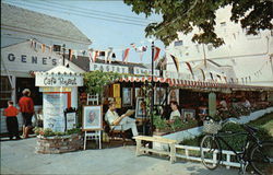 Sidewalk Cafe Provincetown, MA Postcard Postcard Postcard