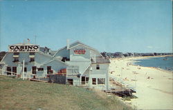 Casino, Theater and Beach Postcard