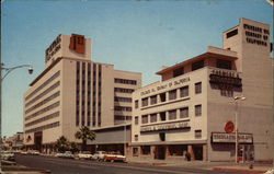 Farmers and Stockmens Bank and the First National Bank of Arizona Postcard