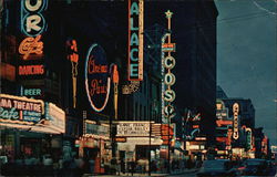 St. Catherine Street at Night Postcard