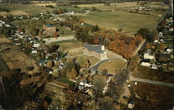 Air View of Pierce Memorial Free Methodist Church and Roberts Wesleyan College Postcard