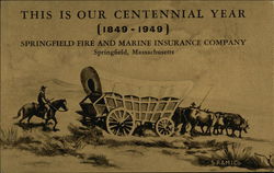 Springfield Fire & Marine Insurance Company 1949 Massachusetts Advertising Postcard Postcard Postcard