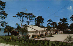 River Shore Motel Postcard