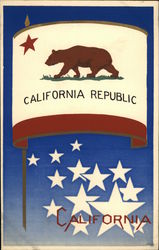 California State Flag Serigraph Flags Postcard Postcard