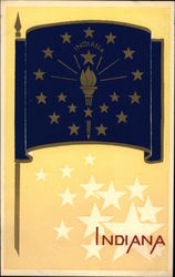 Indiana State Flag Serigraph Indiana State Flag Serigraph