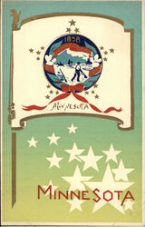 Minnesota State Flag Serigraph Minnesota State Flag Serigraph
