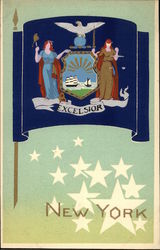 New York State Flag Serigraph New York State Flag Serigraph