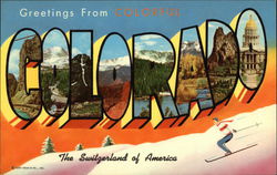 Greetings from Colorado Postcard
