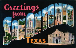 Greetings from San Antonio, Texas Postcard