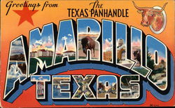 Greetings from the Texas Panhandle Amarillo, TX Postcard Postcard Postcard
