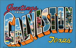 Greetings from Galveston, Texas Postcard Postcard Postcard