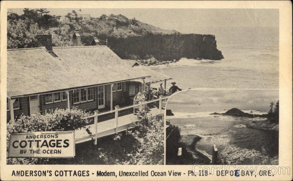 Anderson's Cottages - Modern, Unexcelled Ocean View Depoe Bay Oregon