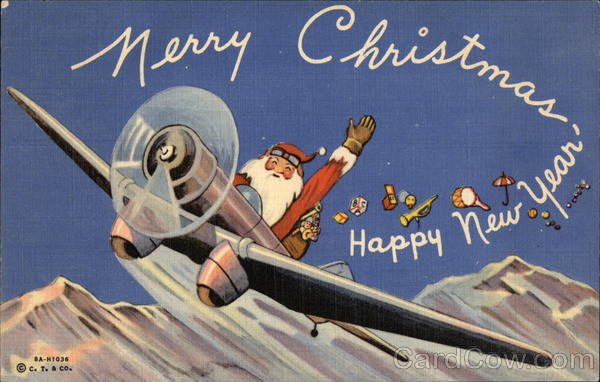 Merry Christmas and Happy New Year Santa Claus