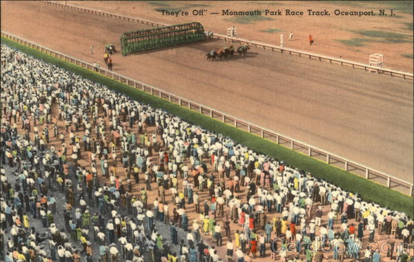 They're Off - Monmouth Park Race Track Oceanport New Jersey
