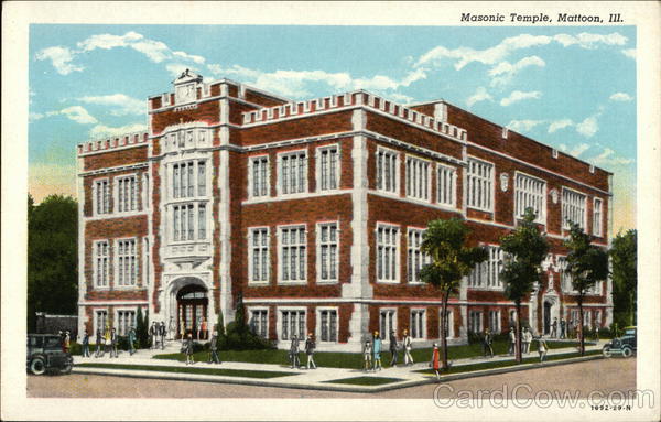 Street View of Masonic Temple Mattoon Illinois