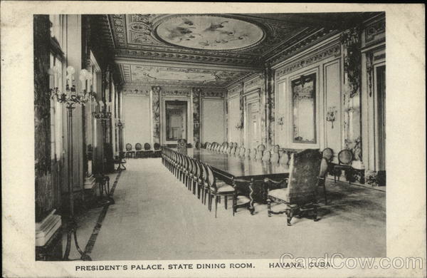 President's Palace - State Dining Room Havana Cuba