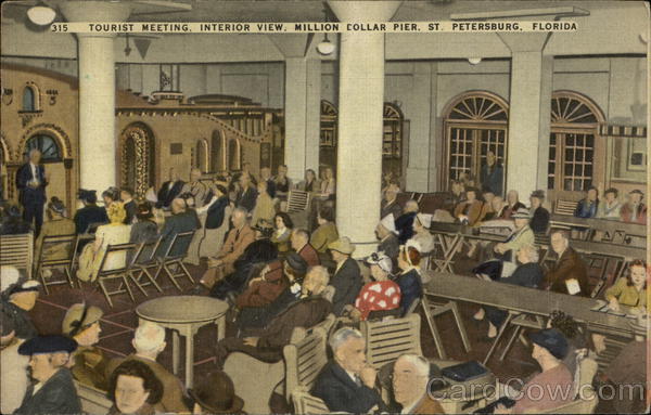 Tourist Meeting, Interior View, Million Dollar Pier St. Petersburg Florida