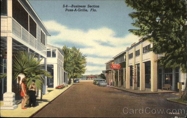 Business Section of Pass-A-Grille, Florida Pass-a-Grille Beach