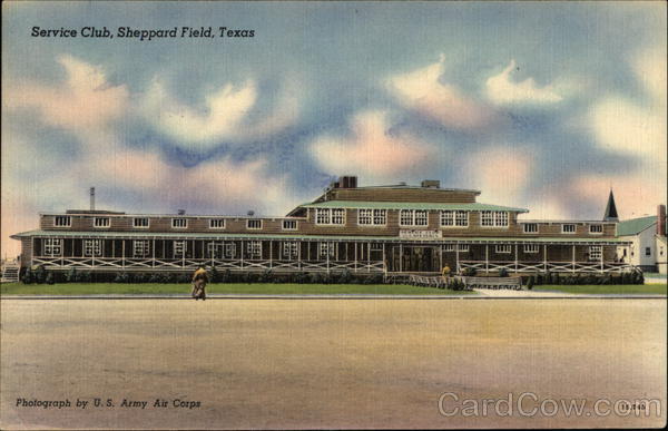 View of Service Club, Sheppard Field (AFB) Wichita Falls Texas