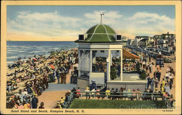 Band Stand and Beach Hampton Beach New Hampshire