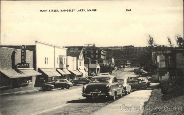 Main Street View, Rangeley Lakes Maine