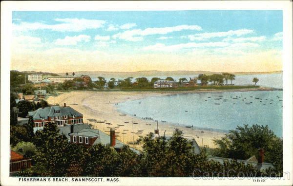 Bird's Eye View of Fisherman's Beach Swampscott Massachusetts