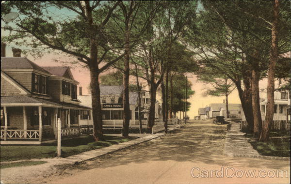 Houses along Main Street Chatham Massachusetts