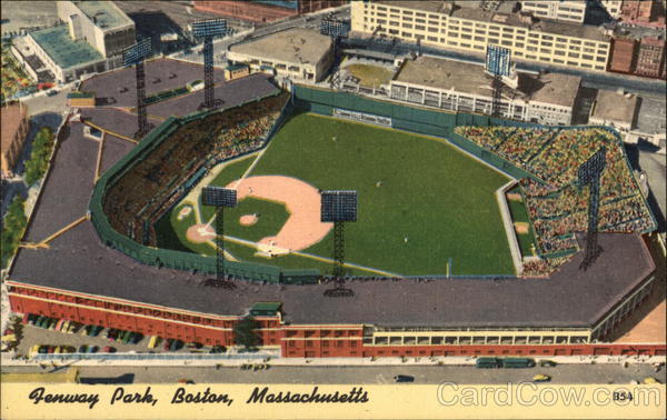 Aerial View of Fenway Park Boston Massachusetts