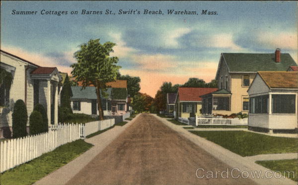 Summer Cottages on Bay View Street, Swift's Beach Wareham Massachusetts