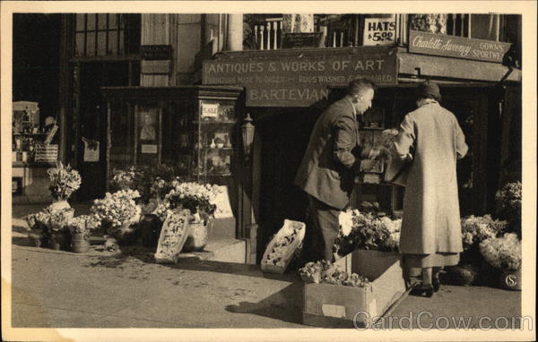 The American Scene - Street Market Boston Massachusetts