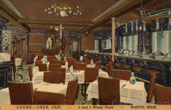 Locke - Ober Cafe -- 3 and 4 Winter Place -- Boston, Mass. Massachusetts