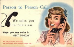 Person to Person Call Telephones Postcard Postcard Postcard